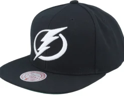 Tampa Bay Lightning Top Spot Black Snapback - Mitchell & Ness