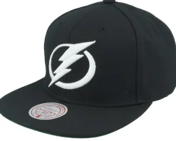 Tampa Bay Lightning Top Spot Black Snapback - Mitchell & Ness