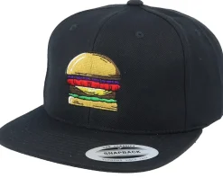 Tasty Burger Black Snapback - Iconic