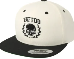 Tattoo Skull White/Black Snapback - Tattoo Collective