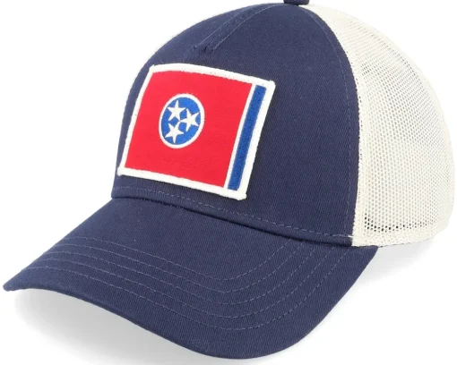 Tennessee Twill Valin Patch Navy/Ivory Trucker - American Needle