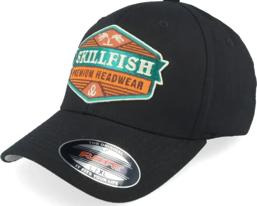 Terraflame Logo Black Wooly Combed Flexfit - Skillfish