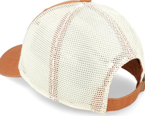 Texas Ballpark Mesh Ivory-desert Orange Trucker - American Needle