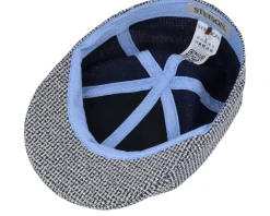 Texas Cotton Jersey Blue/White Flat Cap - Stetson