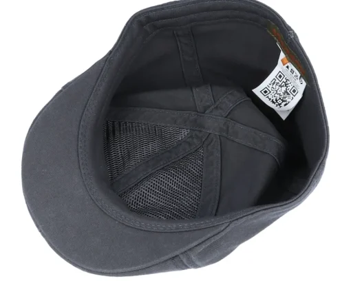 Texas Cotton Vintage Black Flat Cap - Stetson