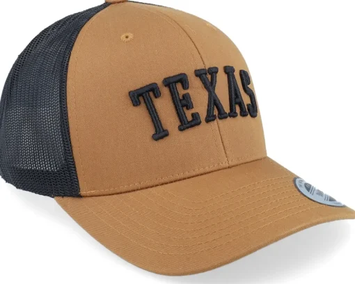 Texas 3d Retro 2 Tone Caramel/Black Trucker - Iconic