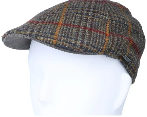 Texas Duck Shape Texas Wool Brown Flat Cap - Stetson