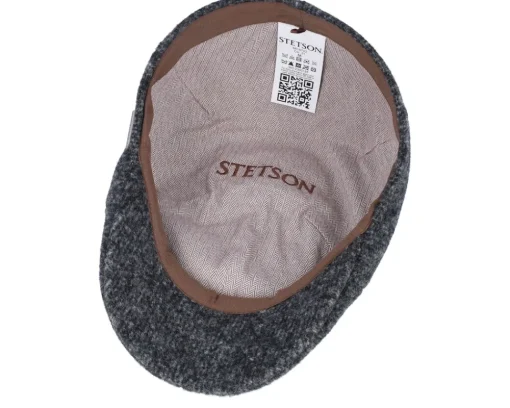 Texas Jersey Dark Grey Flat Cap - Stetson