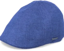 Texas Linen 2 Blue Flat Cap - Stetson