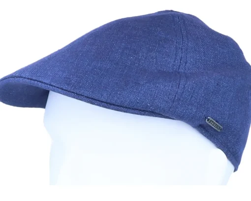 Texas Linen 2 Blue Flat Cap - Stetson