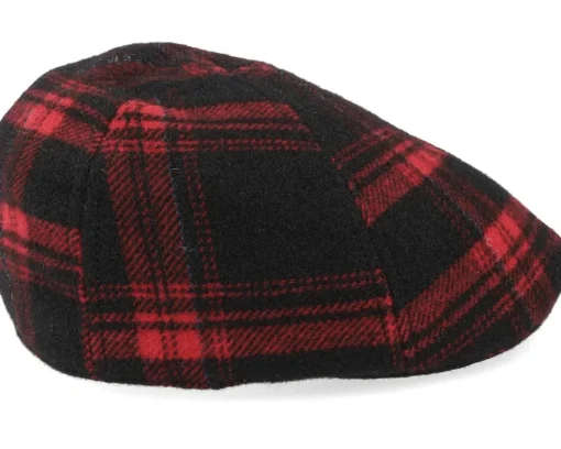 Texas Shadow Plaid Flat Cap - Stetson
