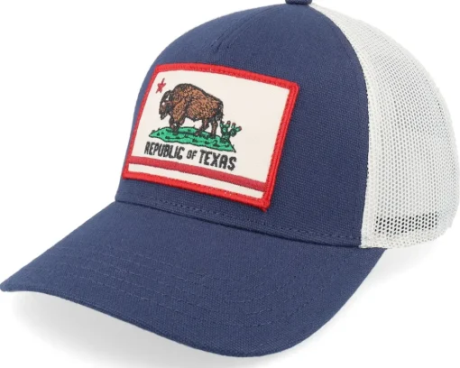 Texas Valin Ivory/Navy Trucker - American Needle