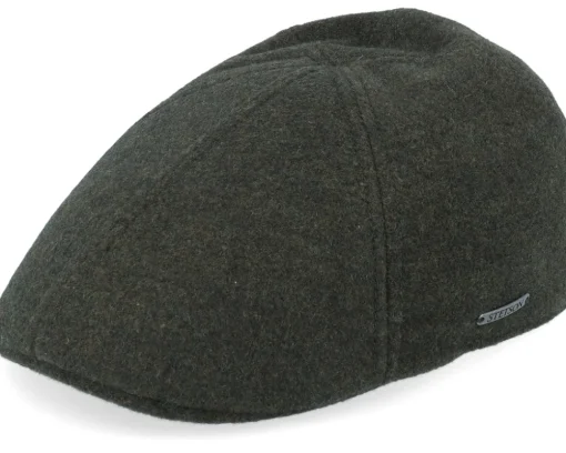 Texas Wool/Cashmere Moss Flat Cap - Stetson