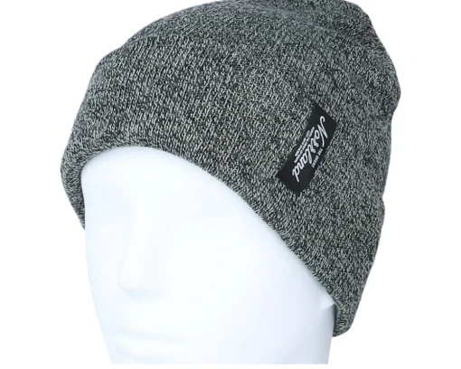 TGN Patch Beanie Heather Black Cuff - SQRTN