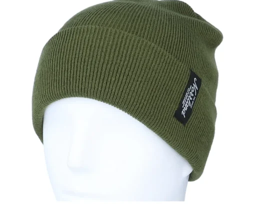 TGN Patch Beanie Olive Cuff - SQRTN