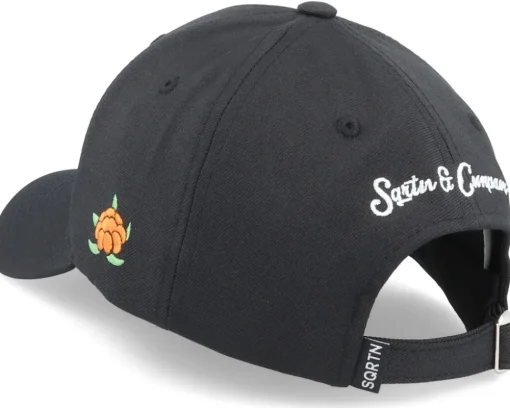 TGN Script Hooked Cap Black Adjustable - SQRTN