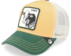 The Cash Cow Yellow/White/Green Trucker - Goorin Bros.