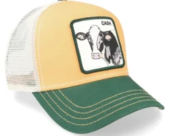 The Cash Cow Yellow/White/Green Trucker - Goorin Bros.