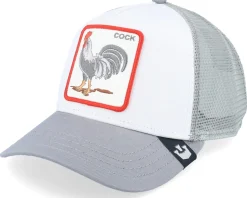 The Cock White/Light Grey A-Frame Adjustable - Goorin Bros.