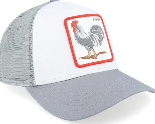 The Cock White/Light Grey A-Frame Adjustable - Goorin Bros.
