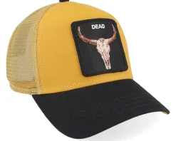The Dead Skull Brutalism Mustard A-Frame Trucker - Goorin Bros.