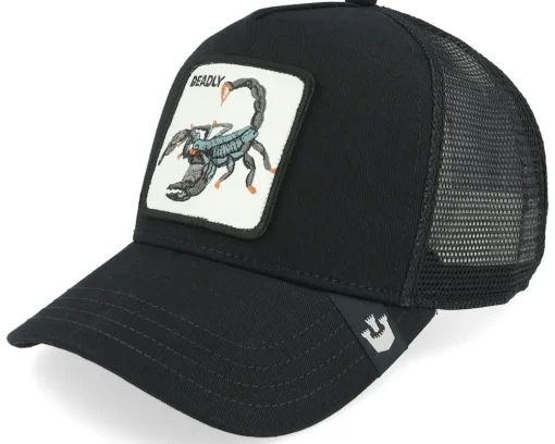 The Deadliest Scorpion Global Core Black A-Frame Trucker - Goorin Bros.