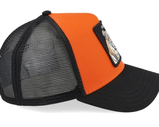The Fierce Tiger Orange/Black A-Frame Trucker - Goorin Bros.