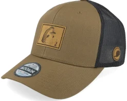 The Groke Engraved Patch Brown/Black Trucker - Moomin
