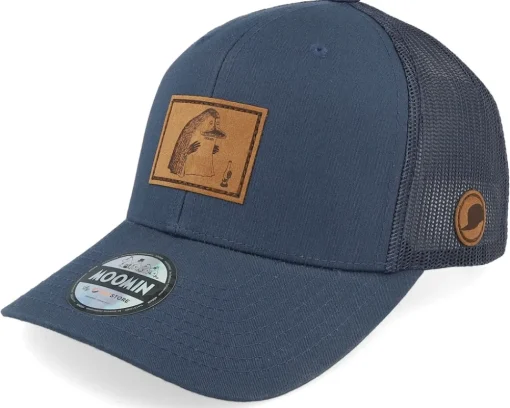 The Groke Engraved Patch Brown/Black Trucker - Moomin