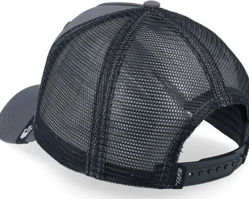 The King Lion Grey/Black A-Frame Trucker - Goorin Bros.