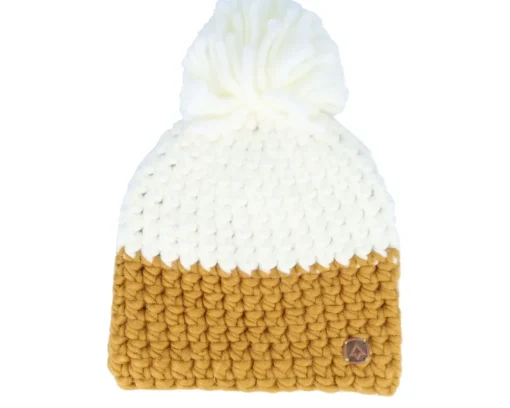 The Natasha Mustard/White Pom - Coal