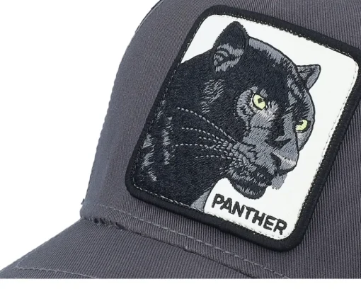 The Panther Grey/Black A-Frame Trucker - Goorin Bros.