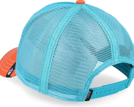 The Player Dolphin Turquoise/Orange A-Frame Trucker - Goorin Bros.