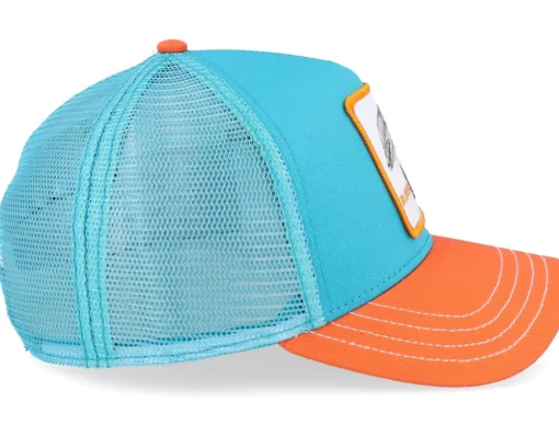 The Player Dolphin Turquoise/Orange A-Frame Trucker - Goorin Bros.