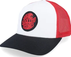 The Rolling Stones Patch White/Scarlet Trucker - The Rolling Stones