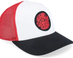 The Rolling Stones Patch White/Scarlet Trucker - The Rolling Stones