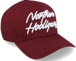 The Script Cap Maroon Adjustable - Northern Hooligans