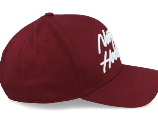 The Script Cap Maroon Adjustable - Northern Hooligans
