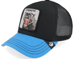 The Strength Panther Black/Blue A-Frame Trucker - Goorin Bros.