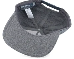 The Uniform Cap Charcoal Flannel Snapback - Coal