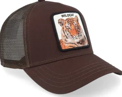 The Wildcat Tiger Seasonal Core Brown A-Frame Trucker - Goorin Bros.