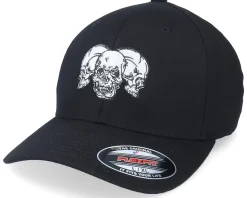 Three Skulls Black Flexfit - Iconic