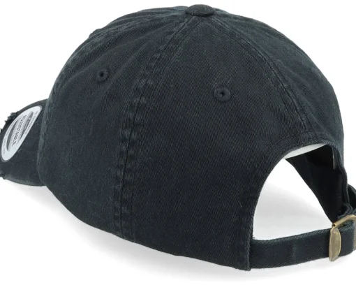 Thug Alien With Guns Black Destroyed Dad Cap - Abducted