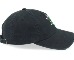 Thug Alien With Guns Black Destroyed Dad Cap - Abducted