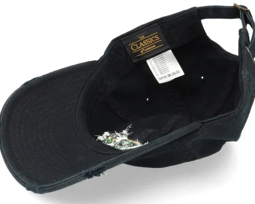 Thug Alien With Guns Black Destroyed Dad Cap - Abducted