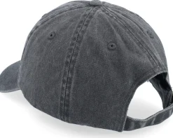 Thug Alien With Guns Washed Black Dad Cap - Abducted