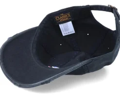 Tic Tac Toe Color Ripped Black Dad Cap - Abducted