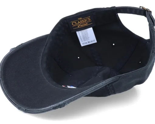 Tic Tac Toe Color Ripped Black Dad Cap - Abducted