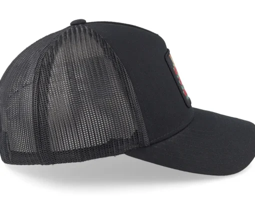 Tiger & Roses Black A-framed Trucker - Iconic