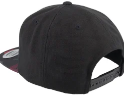 Tiger & Roses Black/Red Snapback - Iconic